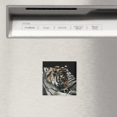 Tijgermagneet #2 - "Slaappatronen" Magneet (Insitu (Vaatwasser))