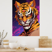 Tijgermasker Poster (Keuken)
