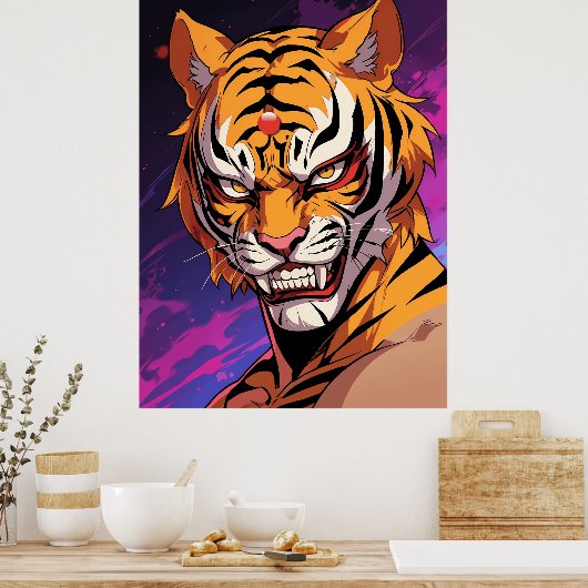Tijgermasker Poster (Keuken)