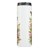 Tijgermoeder: Baby, Bloemen, Moederdag Thermosbeker (Achterkant)