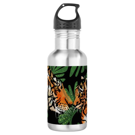 tijgermom en -cub waterfles  (Voorkant)