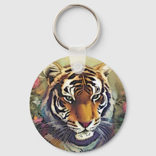 Tijgermonogram Sleutelhanger