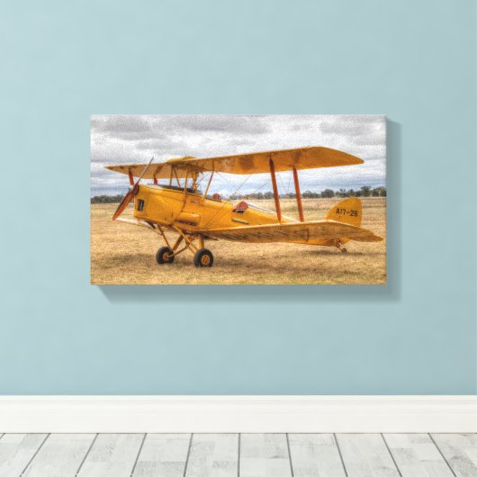 Tijgermot Canvas Afdruk (Insitu (Houten vloer))