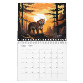 Tijgermuur Maandkalender 2025 Kalender (Mar 2027)