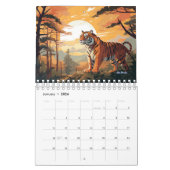 Tijgermuur Maandkalender 2025 Kalender (Jan 2026)