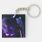 tijgernacht sleutelhanger (Achterkant)