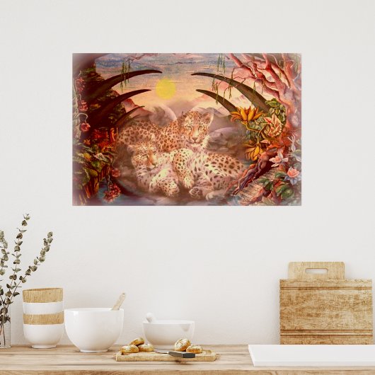 Tijgerochtend Poster (Keuken)