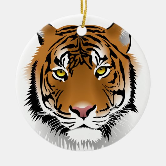 Tijgerogen Keramisch Ornament (Voorkant)