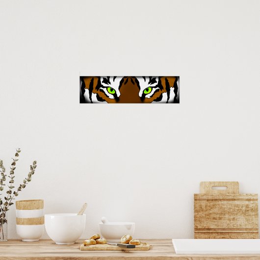 Tijgerogen (klein) poster (Keuken)