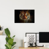 Tijgerogen Poster - Wilde Dieren Posters (Thuiskantoor)