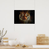Tijgerogen Poster - Wilde Dieren Posters (Keuken)