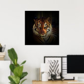 Tijgerogen Poster - Wilde Levens Kunstprints (Thuiskantoor)