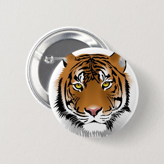 Tijgerogen Ronde Button 5,7 Cm (Voorkant /achterkant)