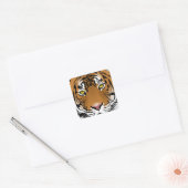 Tijgerogen Vierkante Sticker (Envelop)