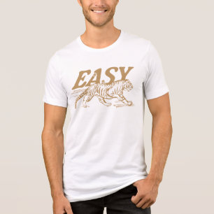 tijgerontwerp, eenvoudige gewaagde typografie, re Tri-Blend shirt