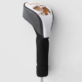 Tijgerontwerp Golfheadcover (Schuin)