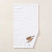 Tijgerontwerp met monogram bad handdoek (Handdoek)