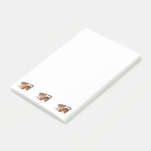 Tijgerontwerp Post-it® Notes (Schuin)