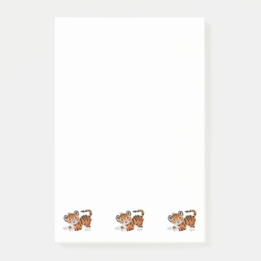 Tijgerontwerp Post-it® Notes (Voorkant)