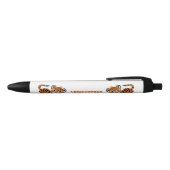 Tijgerontwerp Zwarte Inkt Pen (Bovenkant)