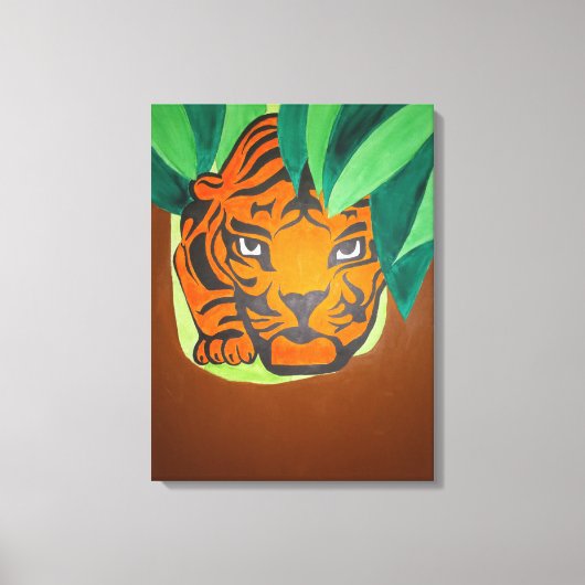 Tijgeroog Canvasprint Canvas Afdruk (Voorkant)