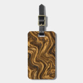 Tijgeroog Edelsteenpatroon Bagagelabel (Voorkant verticaal)