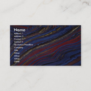 tijgeroog, hematiet en jasper visitekaartje