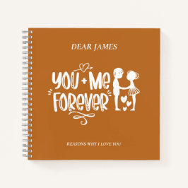 Tijgeroog Oranje redenen waarom ik van je hou Noti Notitieboek