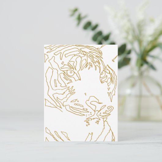 Tijgerpaal Briefkaart (Staand voorkant)