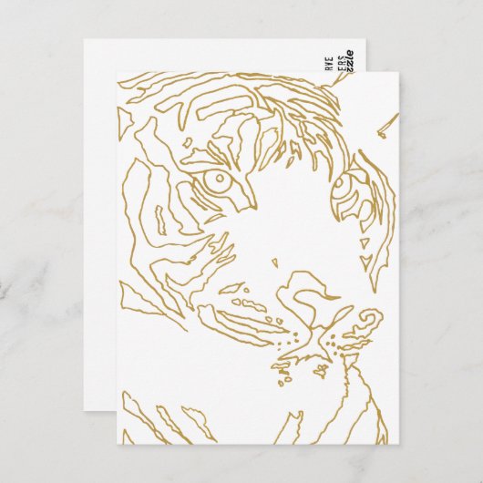 Tijgerpaal Briefkaart (Voorkant / Achterkant)