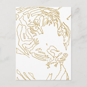 Tijgerpaal Briefkaart