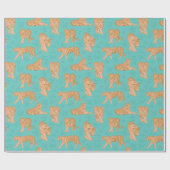 tijgerpaden cadeaupapier (Vlak)