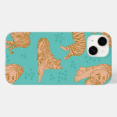 tijgerpaden Case-Mate iPhone case (Achterkant (horizontaal))