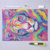 Tijgerpalet: Kleurrijke Tiger Decoupage, Tissuepapier (Craft)