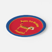 Tijgerpapieren Borden dierentuin Papieren Bordje (Gekanteld)