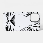Tijgerpatroon dier ontwerp plat iPhone hoesje (Achterkant horizontaal)