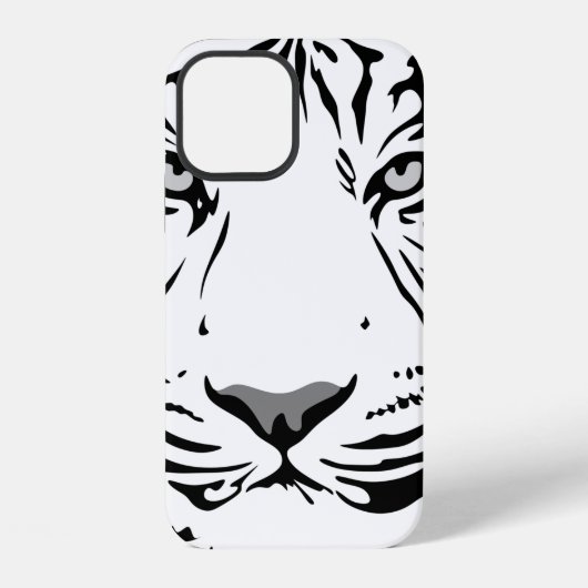 Tijgerpatroon dier ontwerp plat iPhone hoesje (Achterkant)