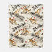 Tijgerpatroon Fleece Deken (Voorkant)