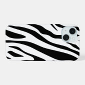 Tijgerpatroon in vector iPhone 15 case (Achterkant horizontaal)