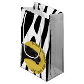 Tijgerpatroon in vector klein cadeauzakje (Voorkant Gekanteld)