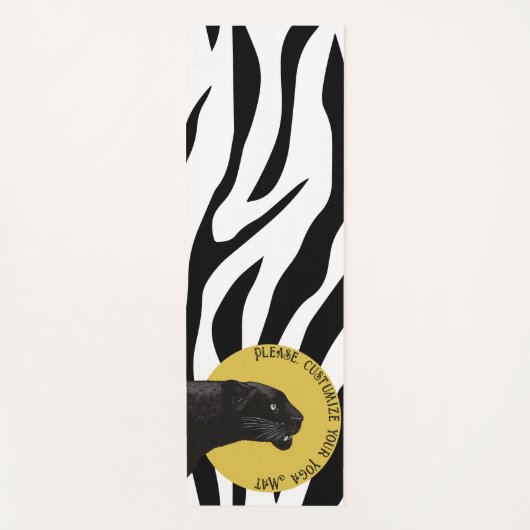 Tijgerpatroon in vector yogamat (Voorkant)