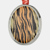 tijgerpatroon metalen ornament (Links)