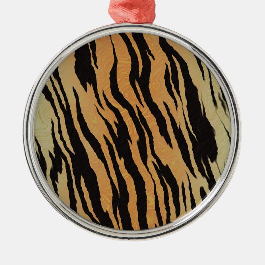 tijgerpatroon metalen ornament (Voorkant)