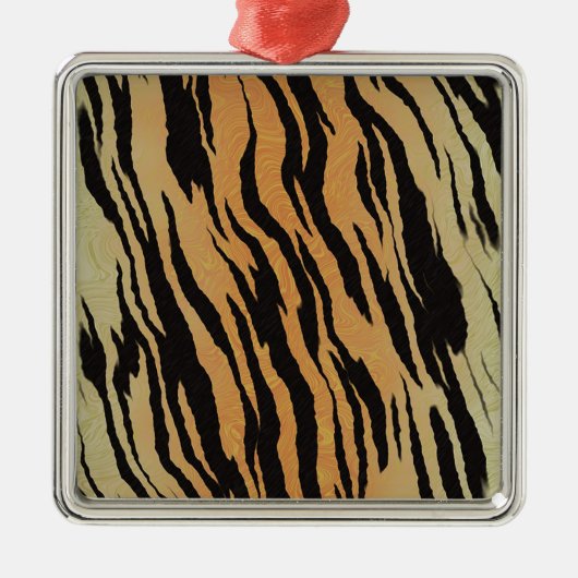 tijgerpatroon metalen ornament (Voorkant)