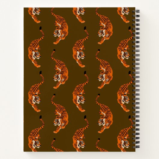 tijgerpatroon notitieboek (Achterkant)