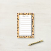 Tijgerpatroon Persoonlijke Dingen Om Te Doen Post-it® Notes (Op bureau)