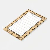 Tijgerpatroon Persoonlijke Dingen Om Te Doen Post-it® Notes (Schuin)