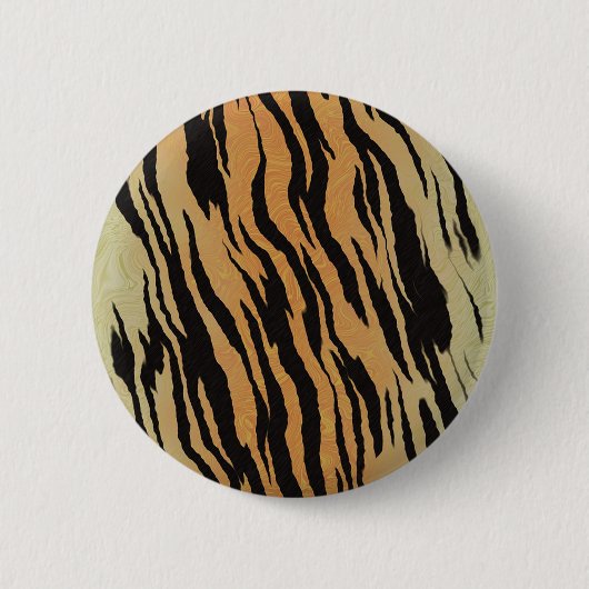 tijgerpatroon ronde button 5,7 cm (Voorkant)