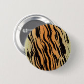 tijgerpatroon ronde button 5,7 cm (Voorkant /achterkant)