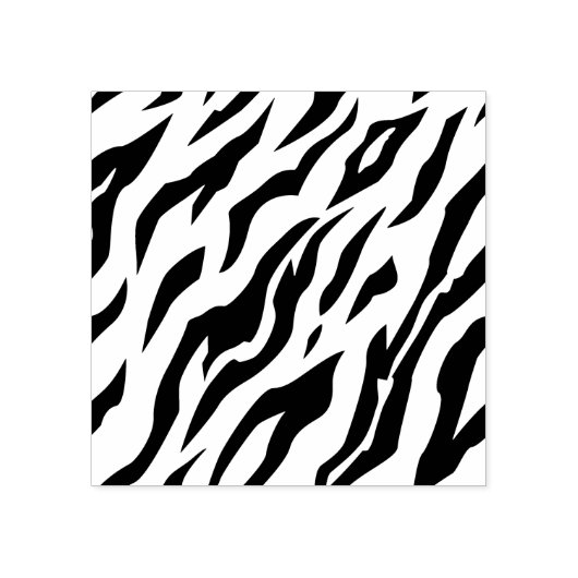 tijgerpatroon Rubberstempel afdrukken (Afrduk)